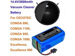 Батерия за прахосмукачка робот Cecotec Conga 900 950 990 1090 1190 2600mAh 101